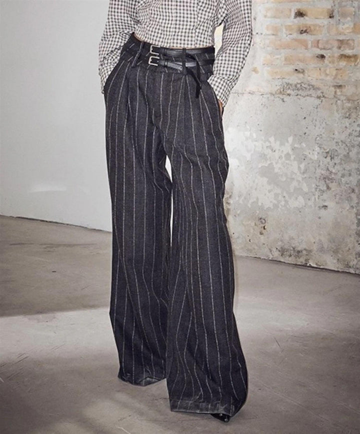 Ivanna Belt Pant - Dark Grey