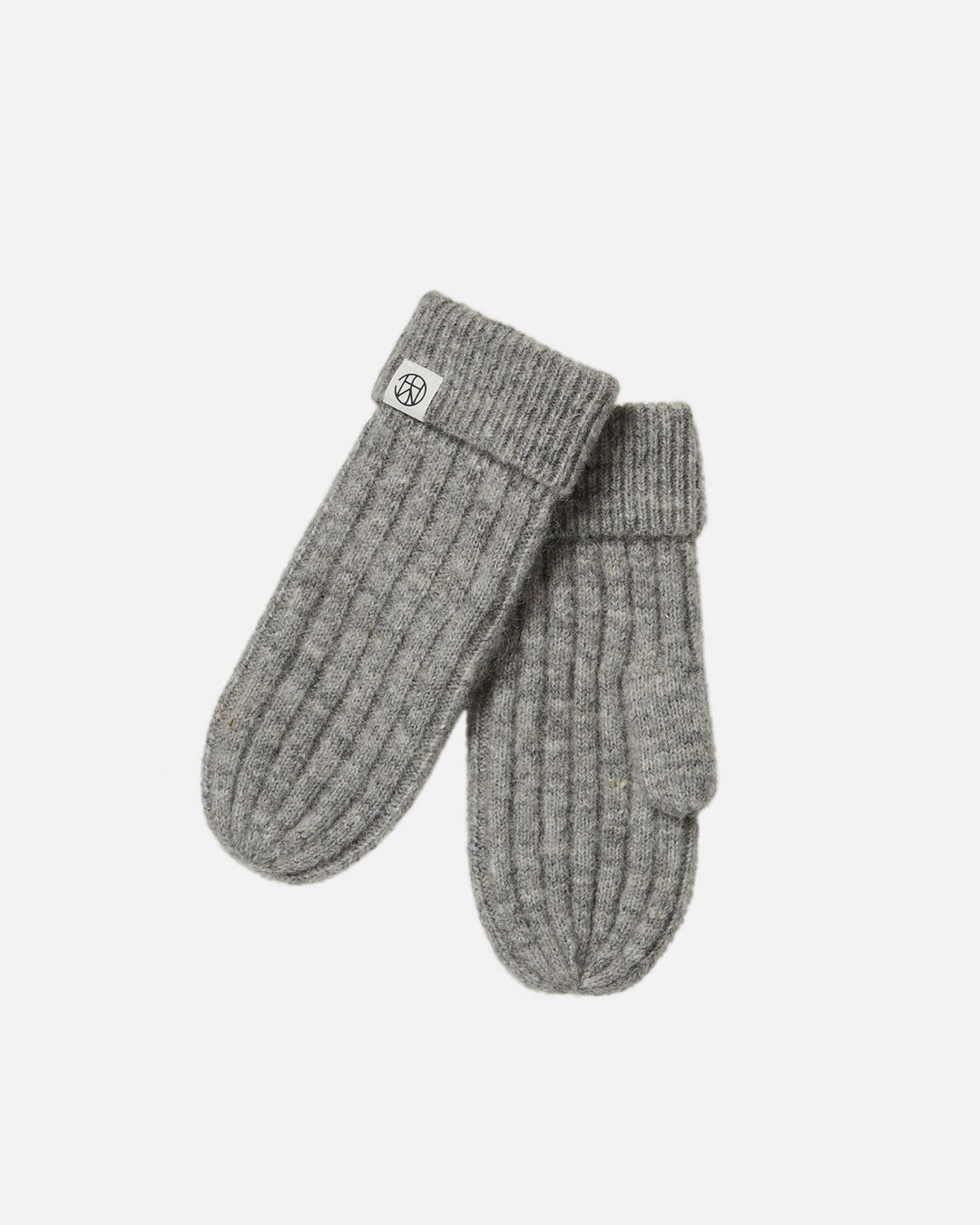 Hope Icon Mittens - Light Grey Melange