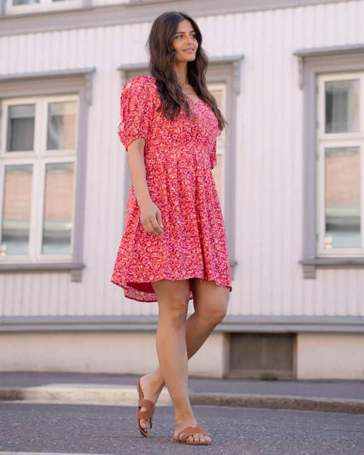 Tomina Bloomy Dress - Red