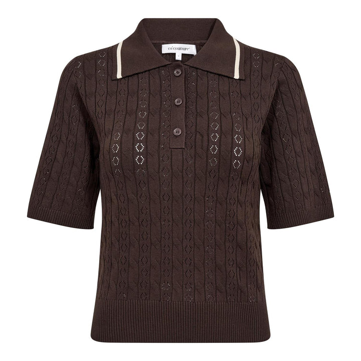 Lue Polo Knit - Dk Brown