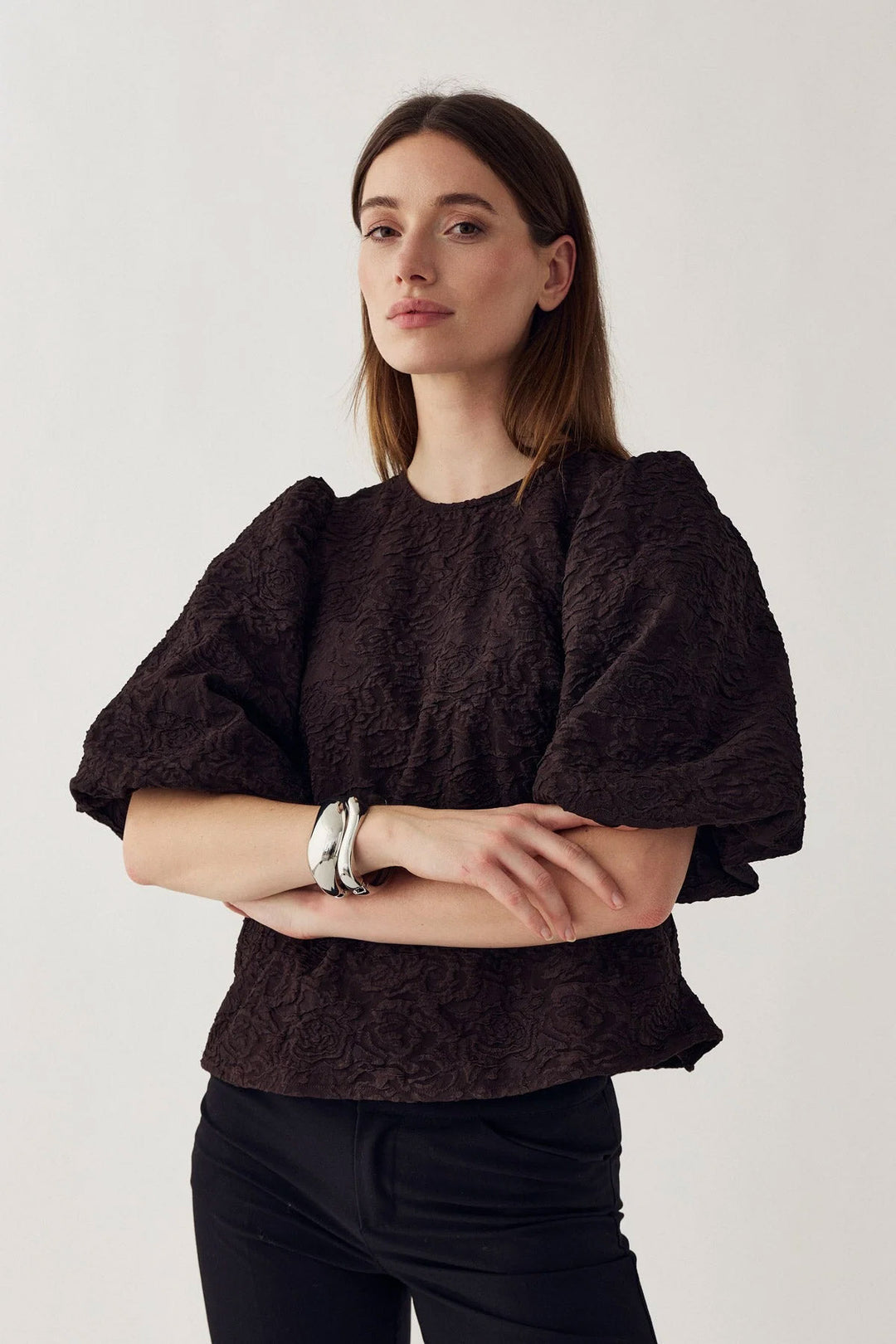 Shelly Blouse - Chocolate