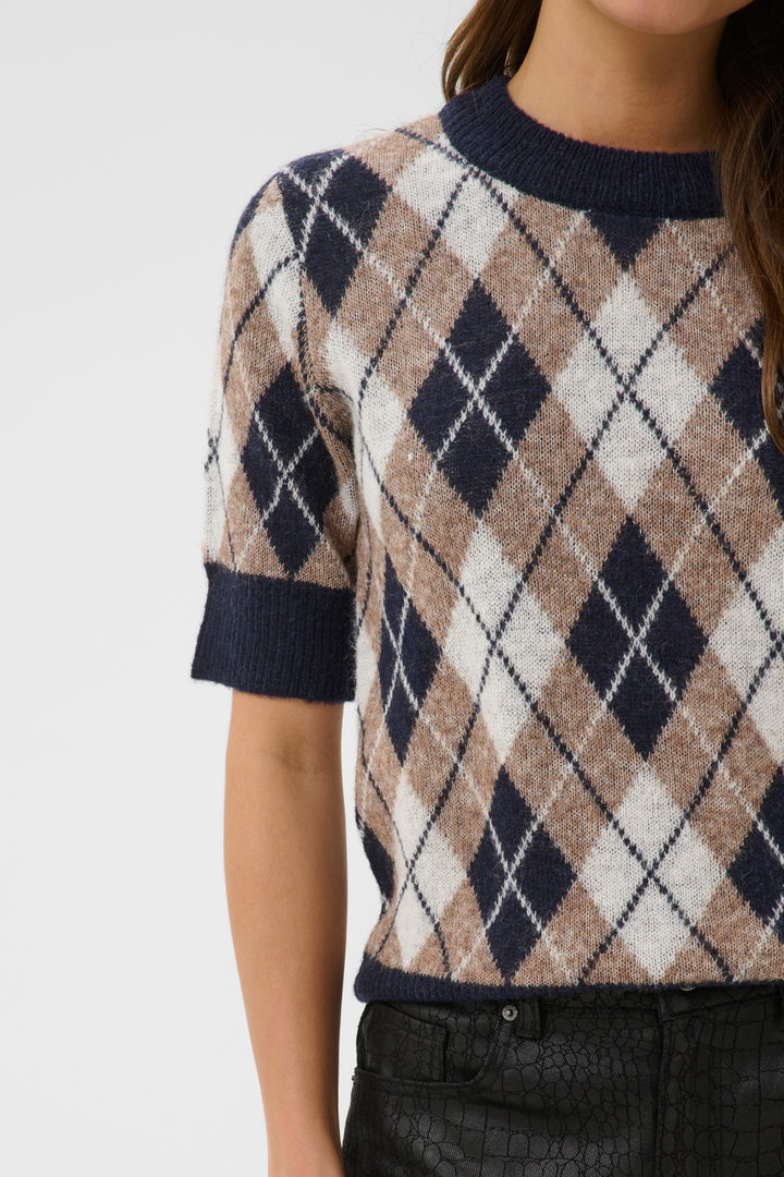 KAharlow Pullover - Graphite M/DesertTaupe M/Chalk