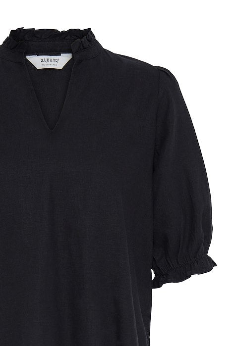 BYFALAKKA PUFF BLOUSE - Meteorite