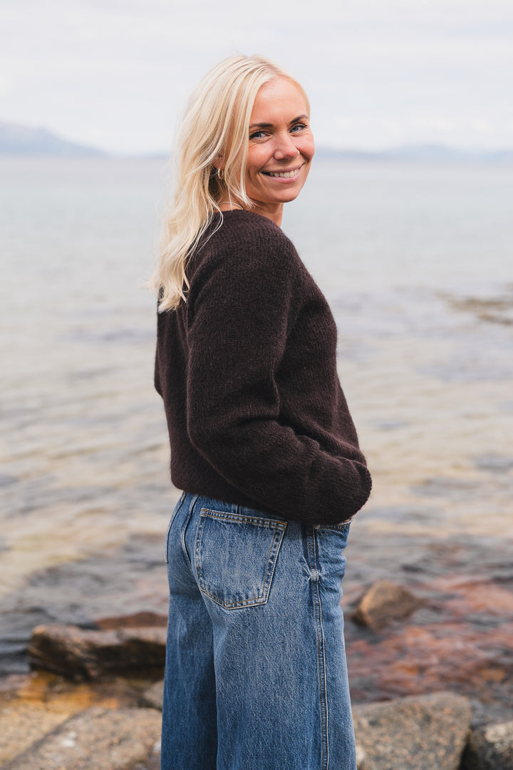 Amalie Cardigan - Black Coffee