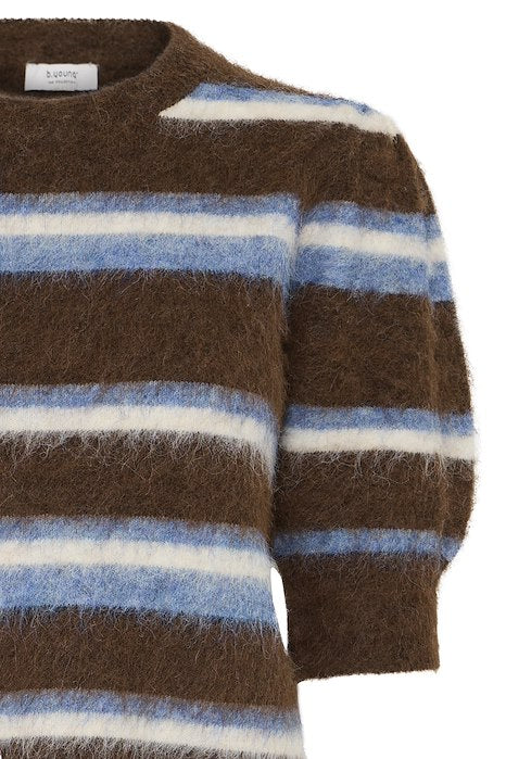 BYMILOU JUMPER - POTTING SOIL MEL. STRIPE