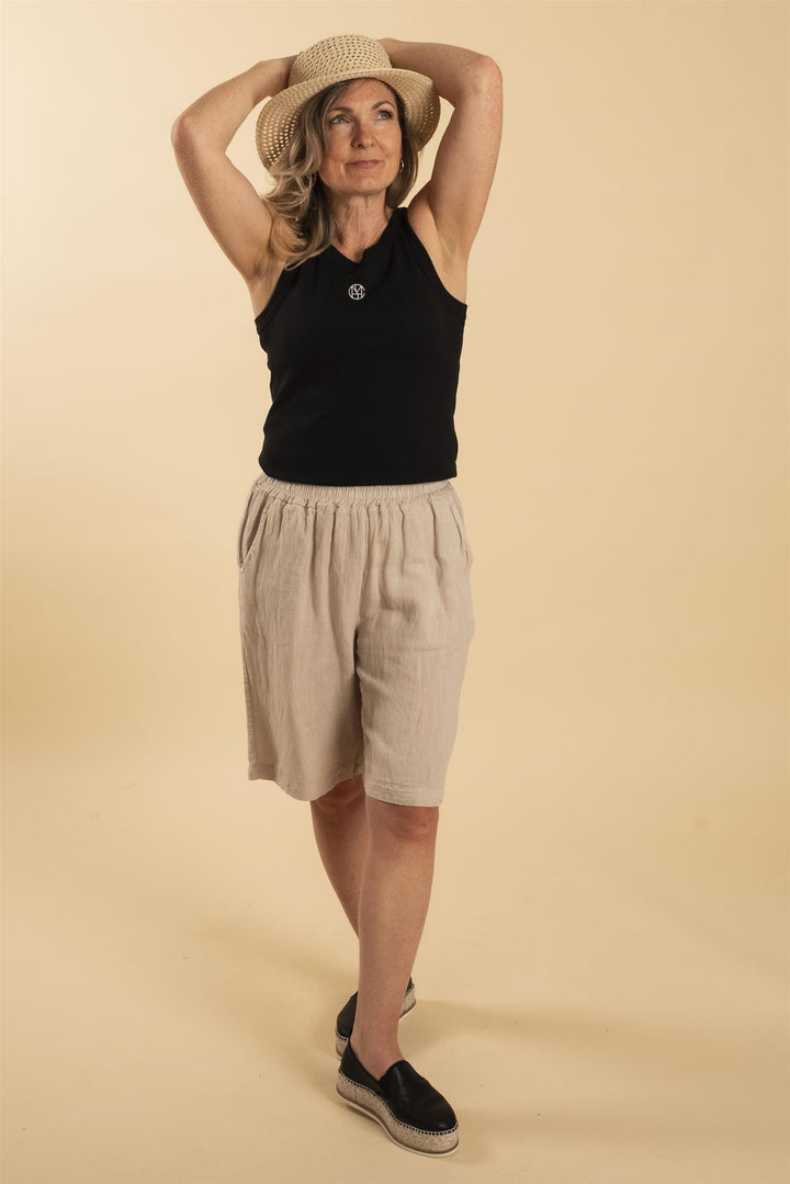 Hatt "Summer" flat topp myk - Offwhite