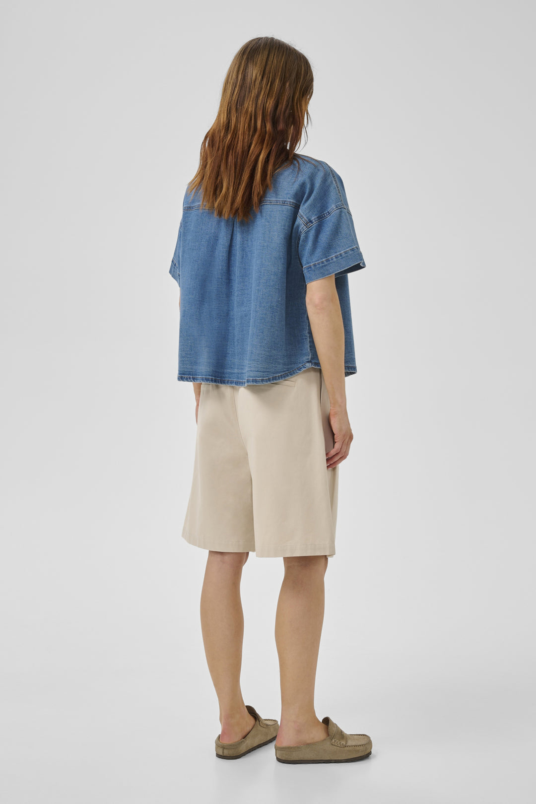 Linn 115 Boxy Shirt - Medium Blue Wash