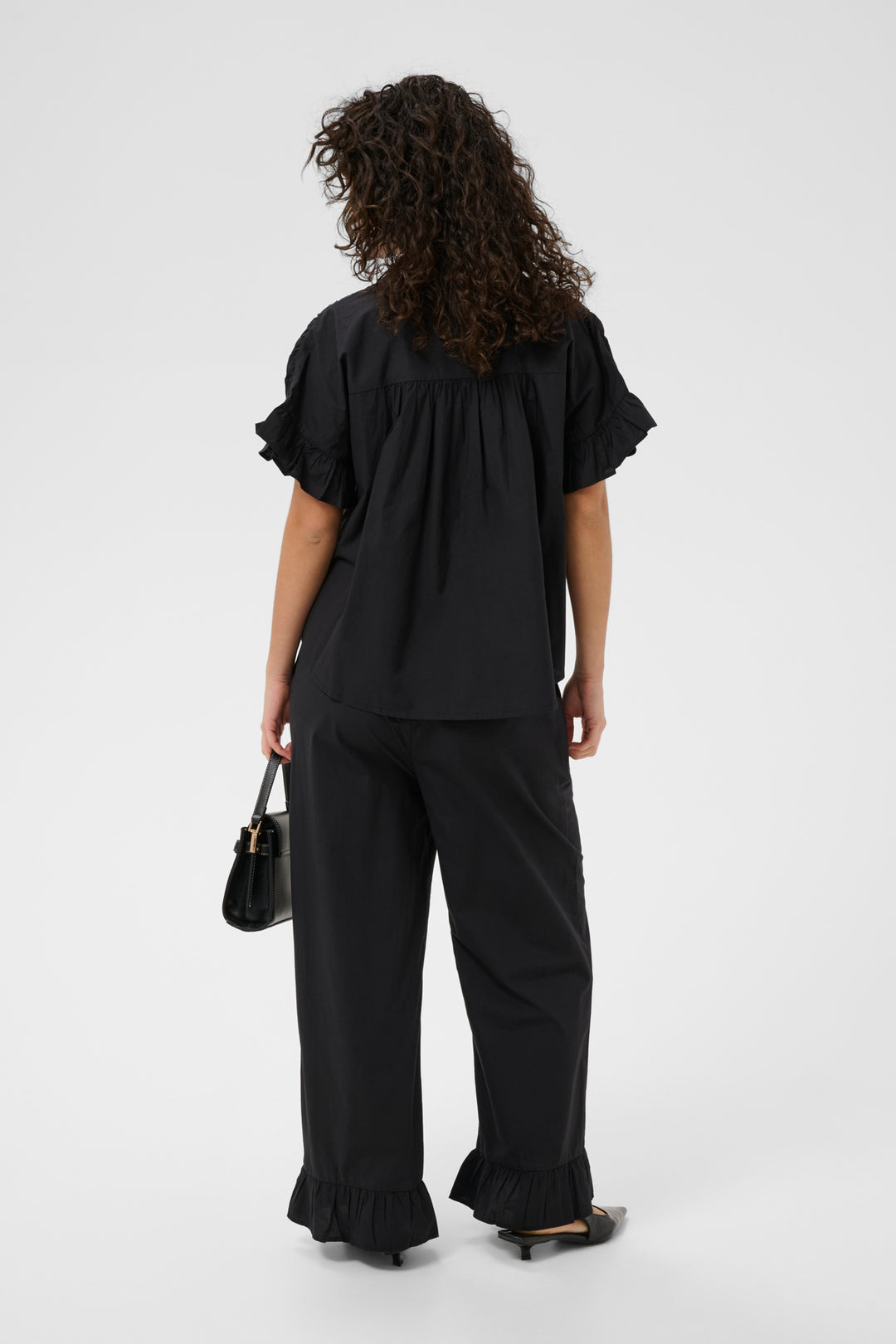 KAverdina Flouncce Shirt - Black Deep