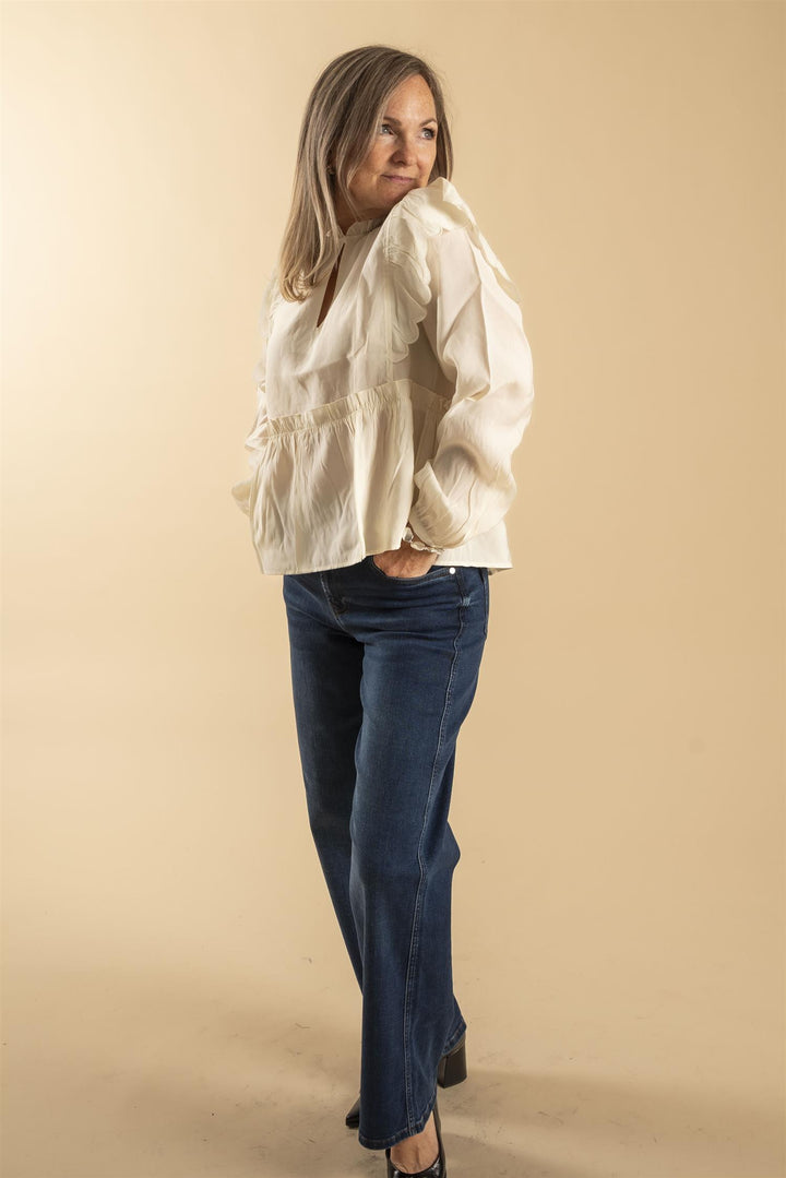 Terra Frill Blouse - Tofu