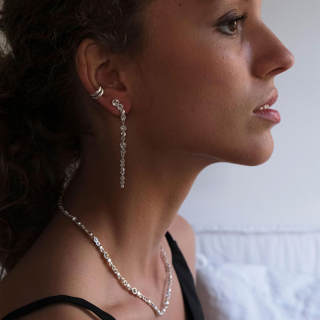 Sweet Droplets Necklace - Silver Plated