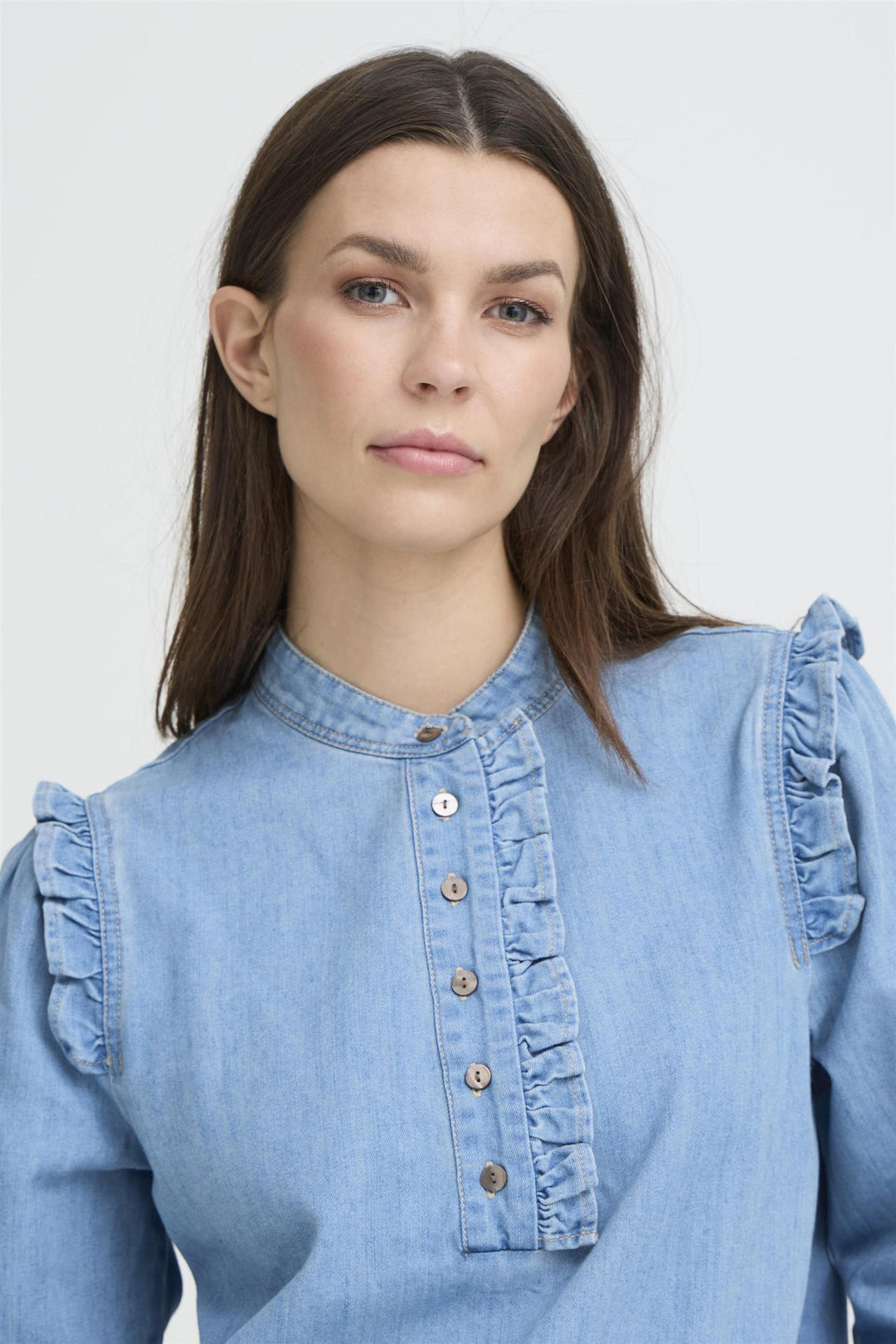 PZMALIA SHIRT - Light Blue Denim