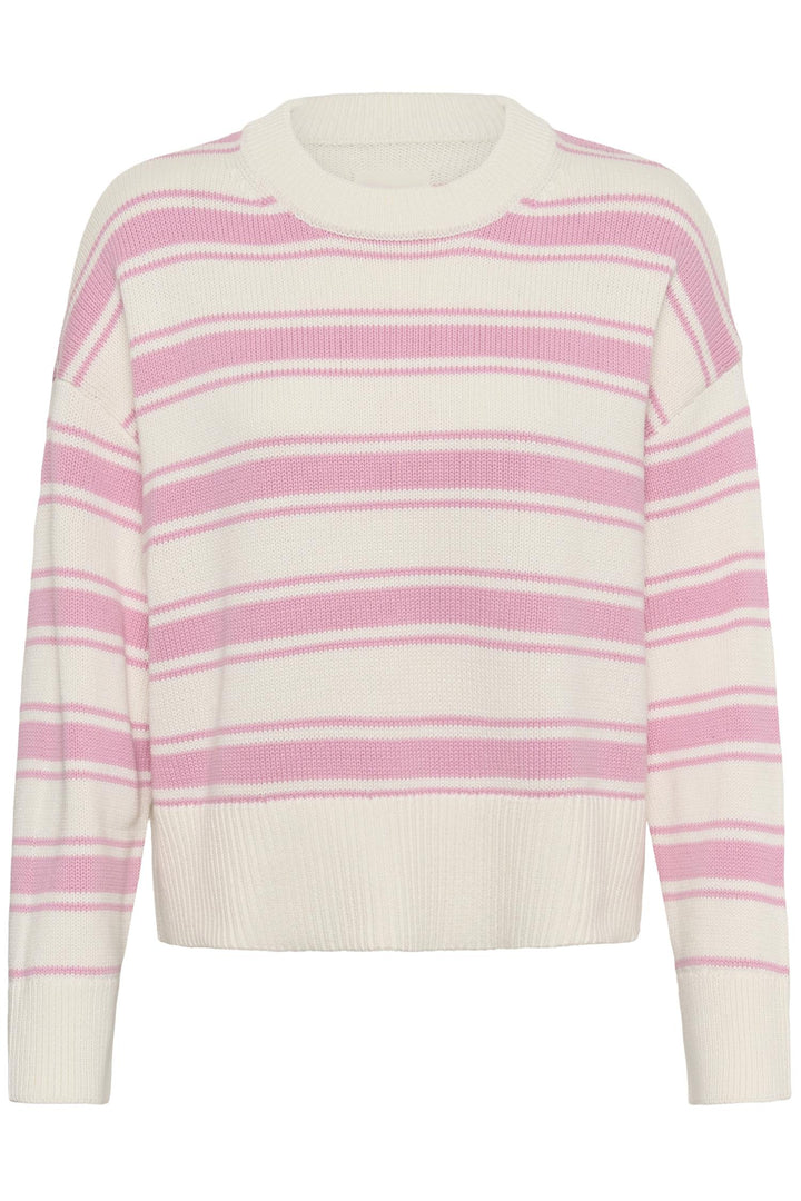 Serafine Pullover - Orchid Smoke Trio Stripe