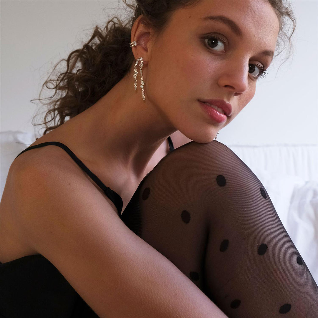 Double Sweet Droplets Earring - Silver