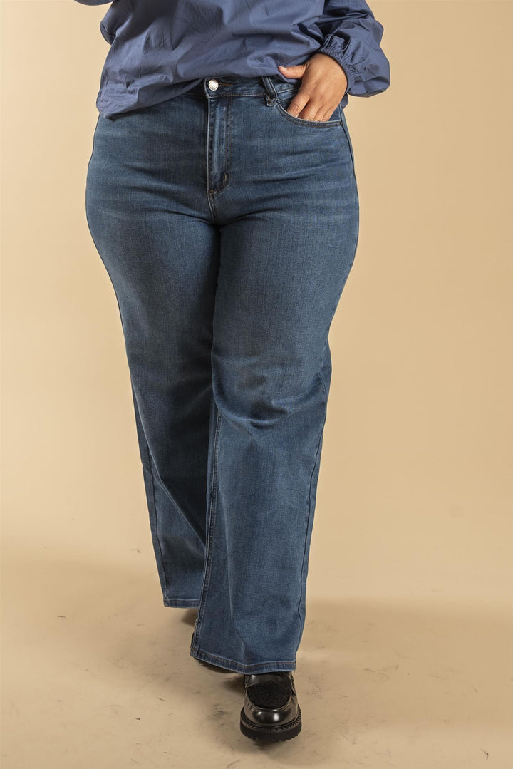 KAmeadow HighWaist Regular Fit Jeans - Medium blue denim