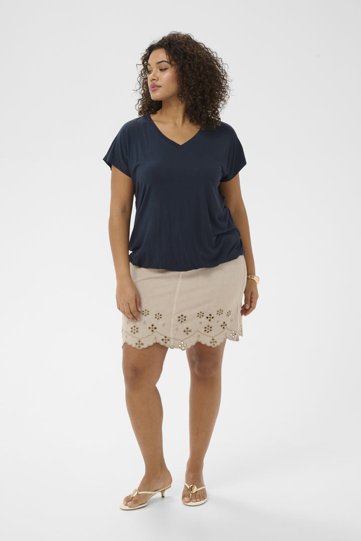 KCjena V-neck T-Shirt - Midnight Marine