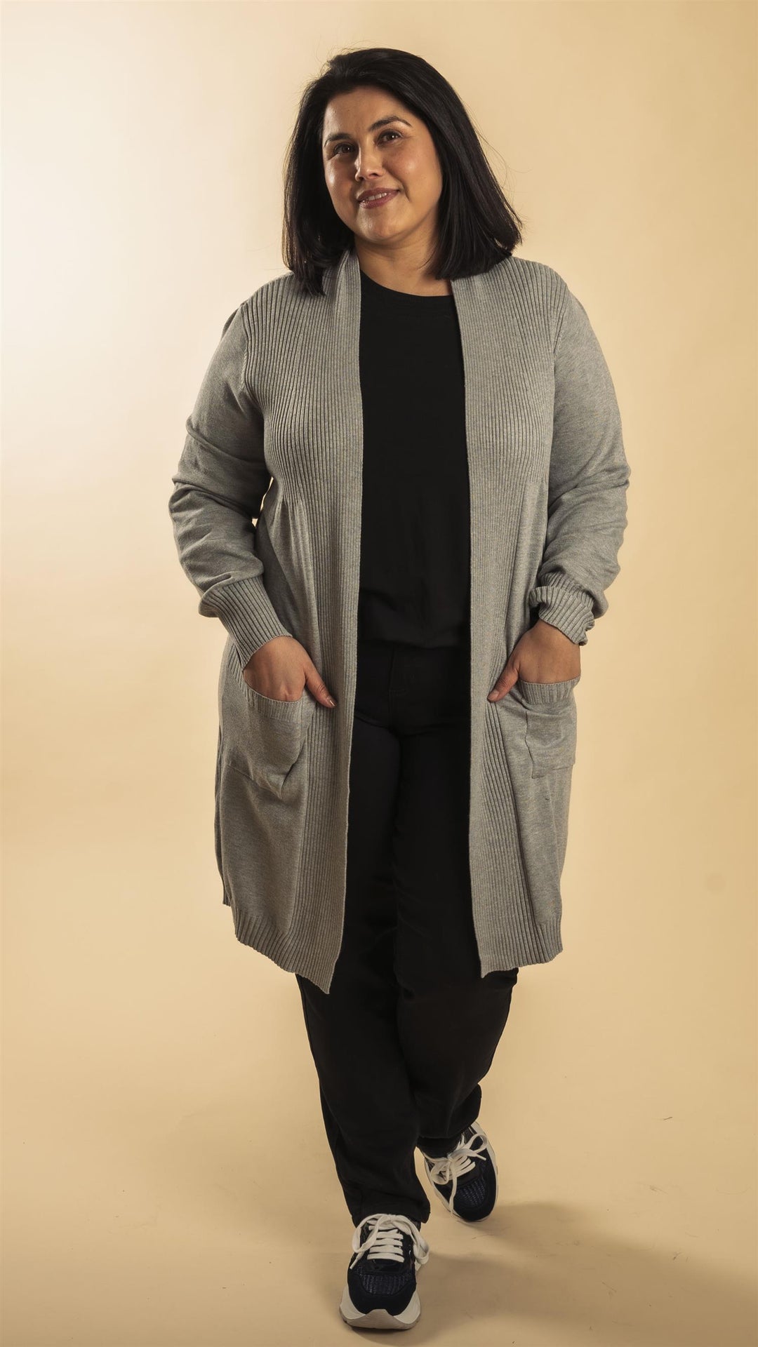 Kogle 086 Cardigan - Lt. Grey Melange