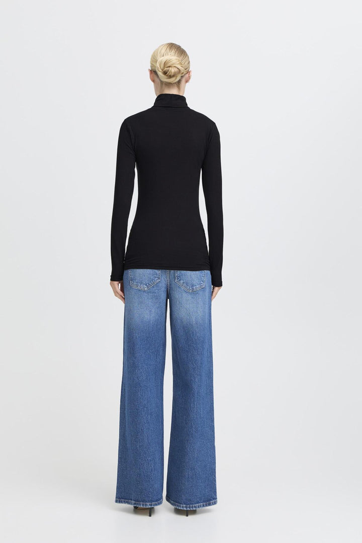 Pamila Roll Neck - Black