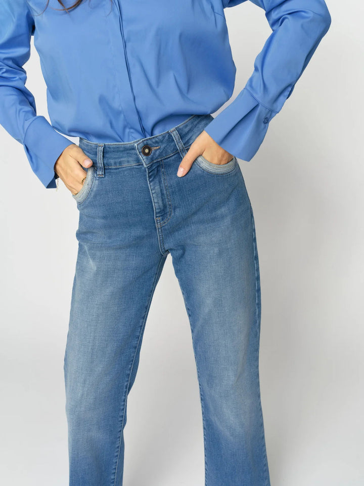 Cecilia Perla Jeans  - Mid Blue