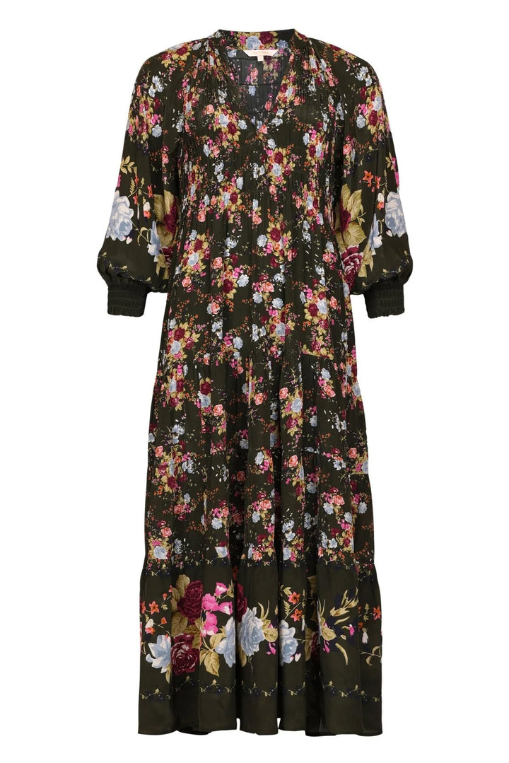 Bohemian Shift Dress - Forest Bouquet