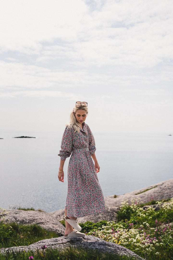 Gry Astrid Shirt Dress  - Chinios Green Flower