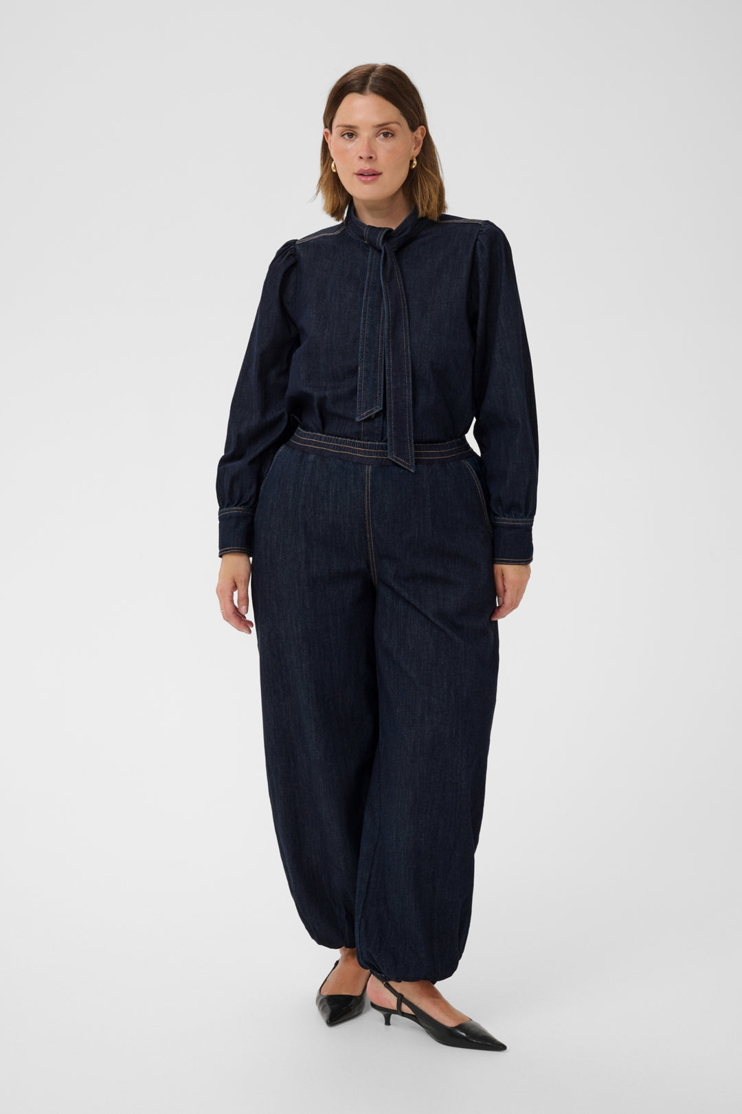 KCmally Denim Jeans - Raw blue denim