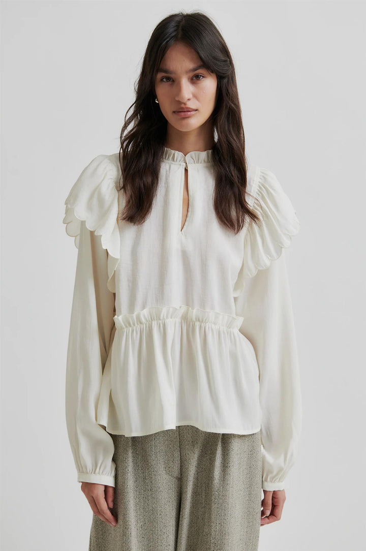Terra Frill Blouse - Tofu