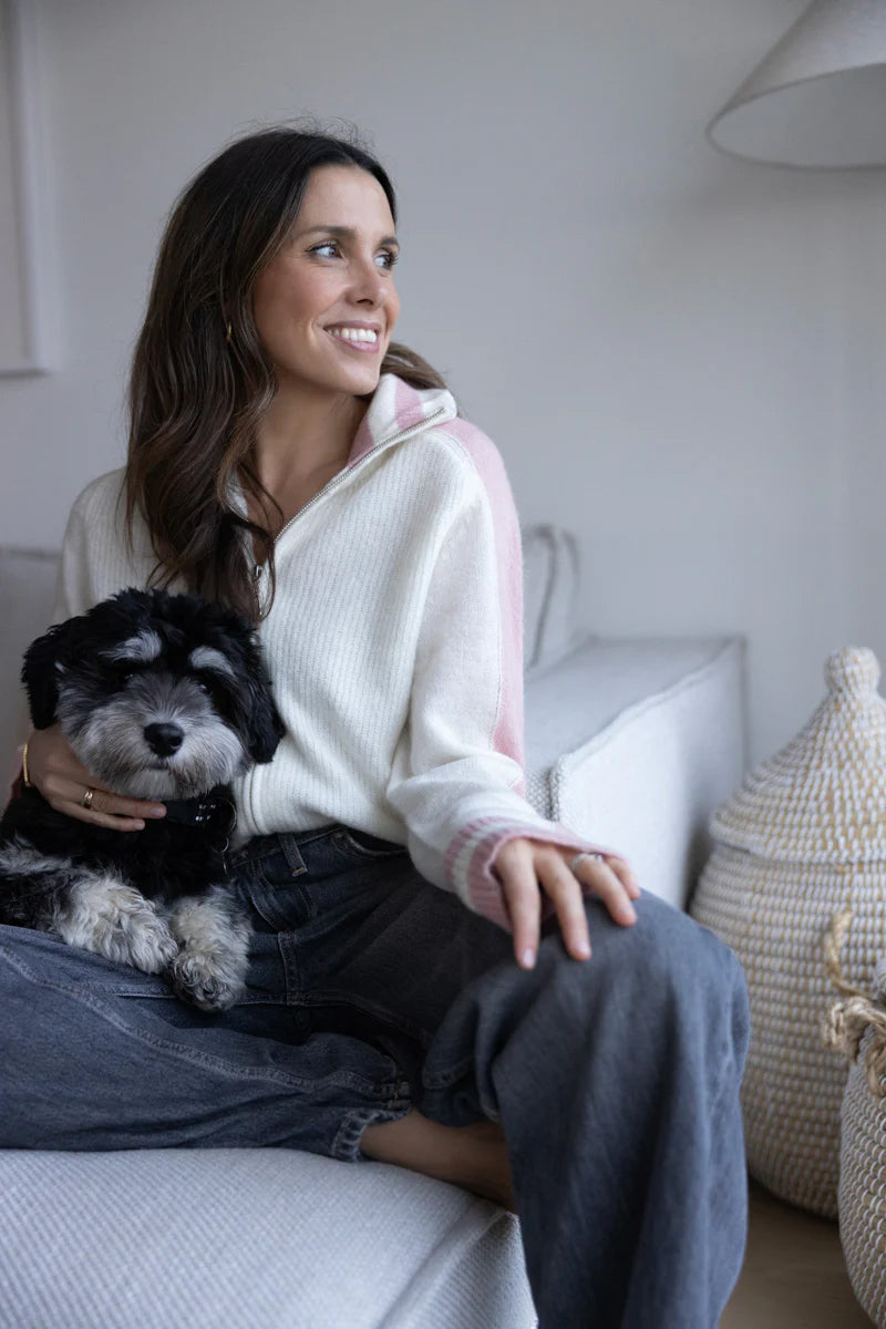 Lyra Knitted Pullover - Rose