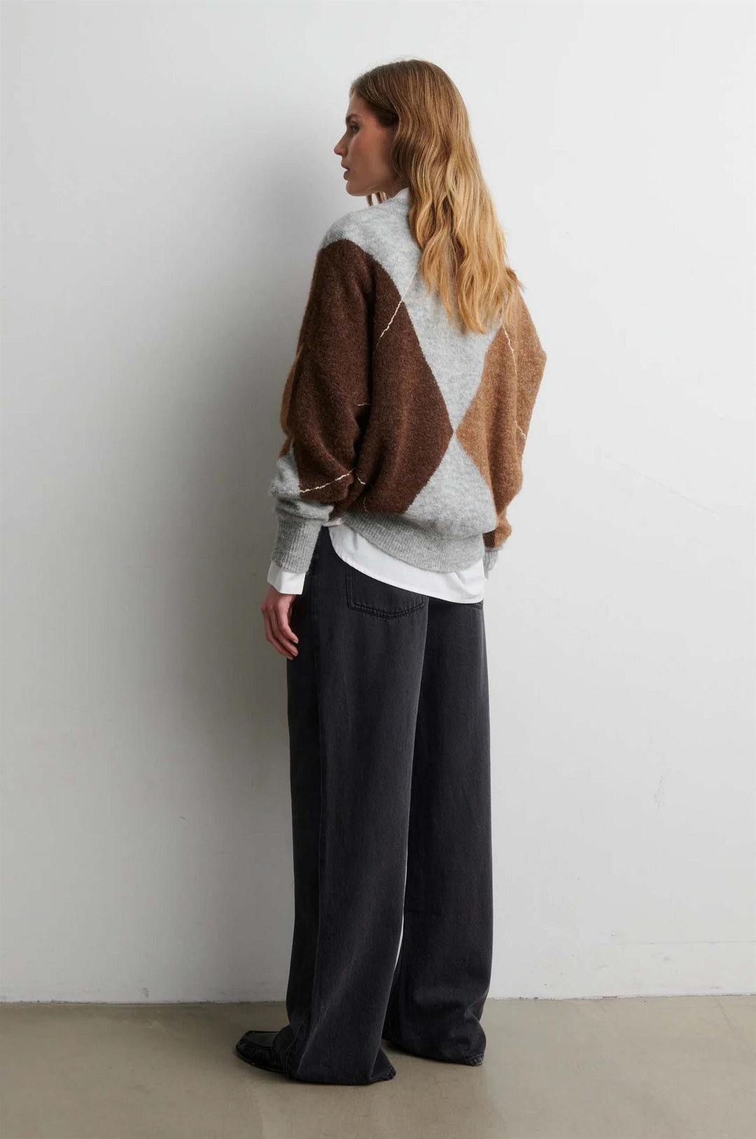 Forca Knit V-Neck - Lt Grey Mel