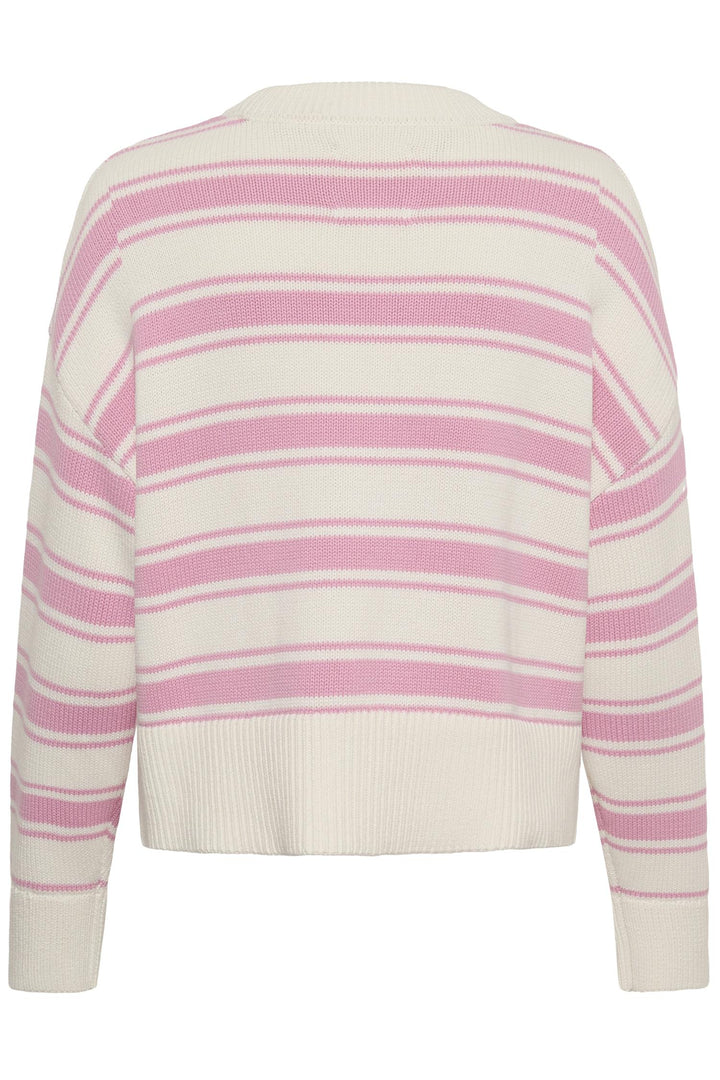 Serafine Pullover - Orchid Smoke Trio Stripe