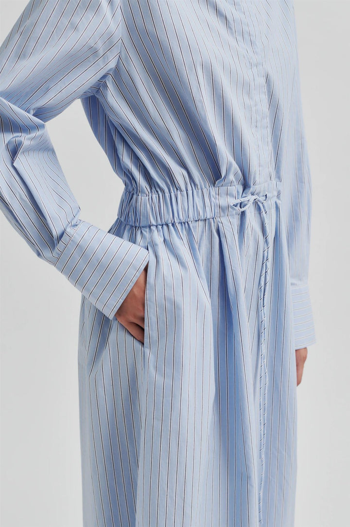 Alanis Dress - Light Blue Stripe