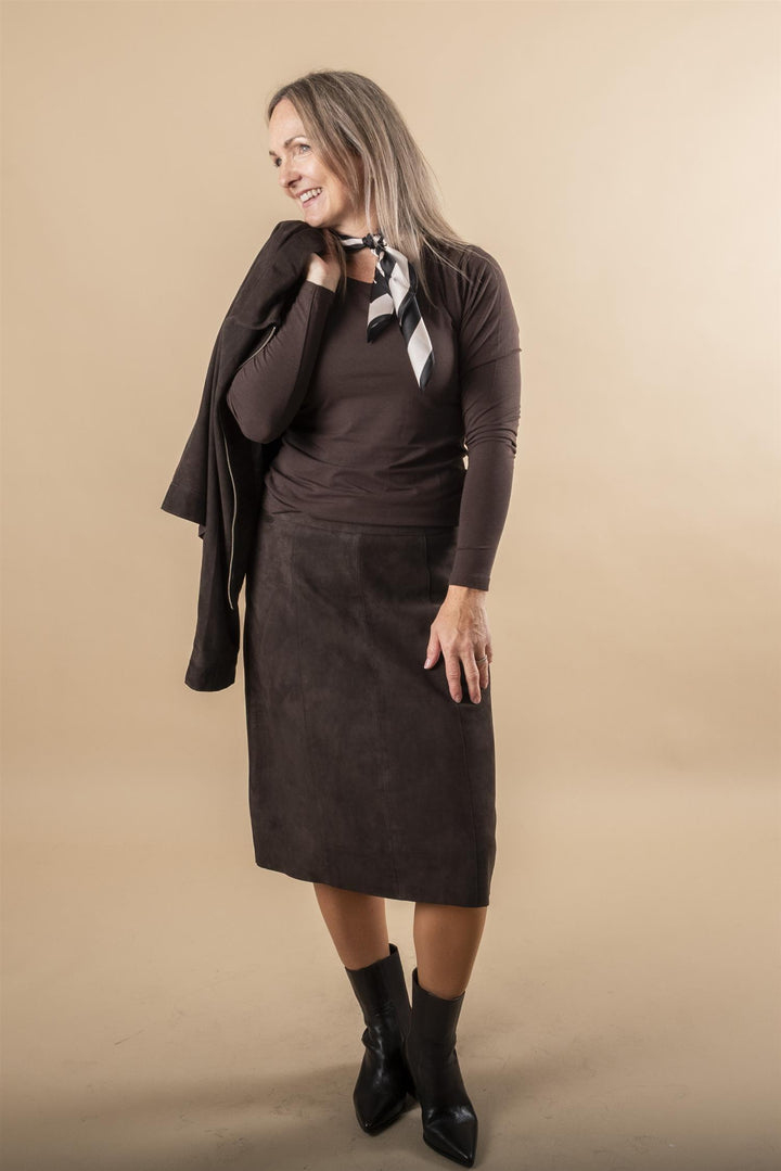 Cimia Leather Skirt - Molè