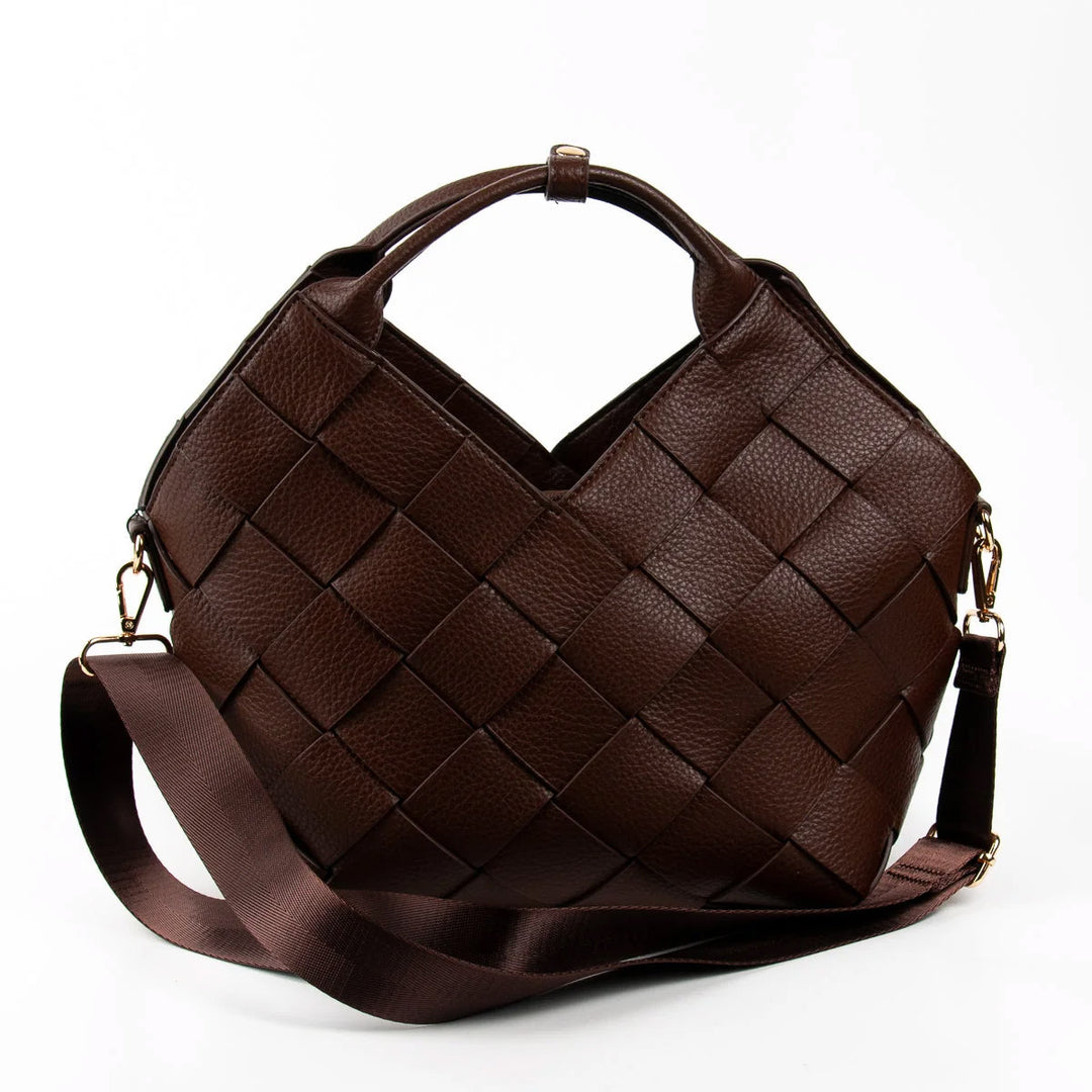 Mina Flettet Shopper - brun