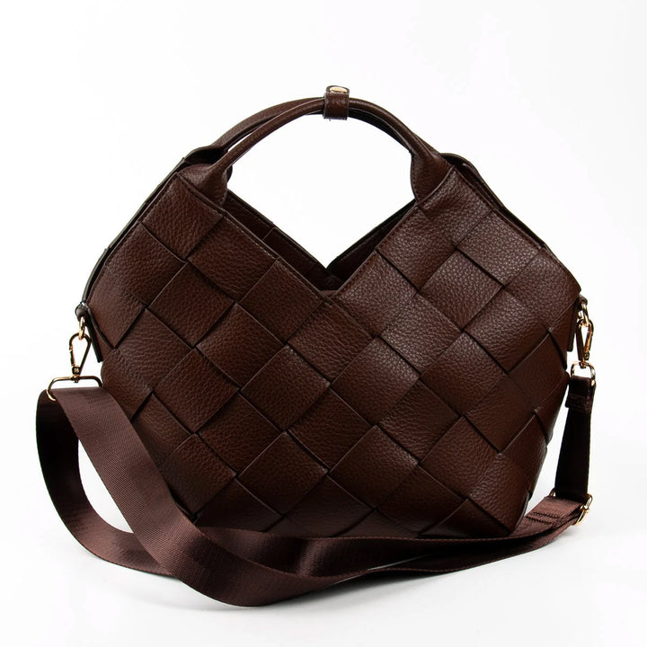 Mina Flettet Shopper - brun