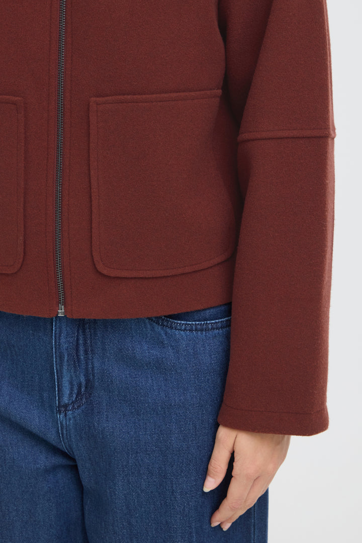 FRJOA Jacket - Rum Raisin Melange