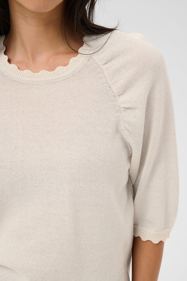 Dot Pullover - Whitecap Gray with Lurex