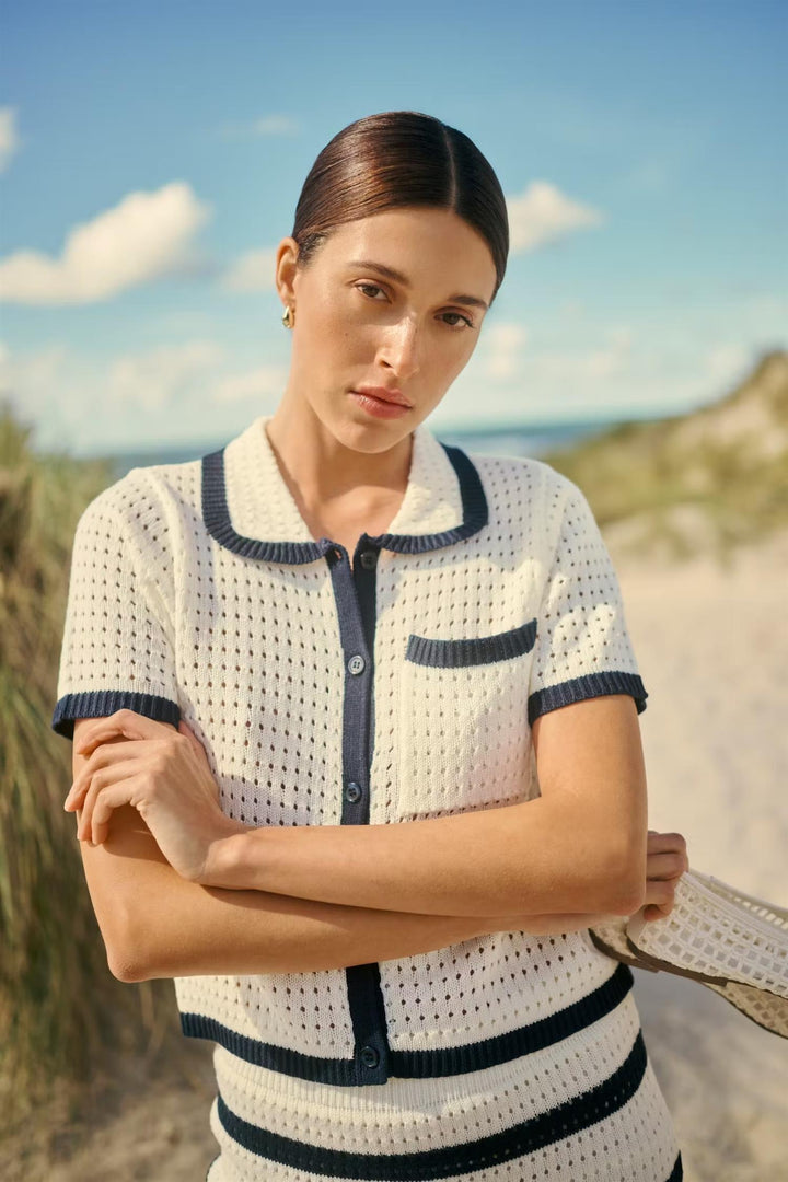 KAbrianna Knit Cardigan - Chalk