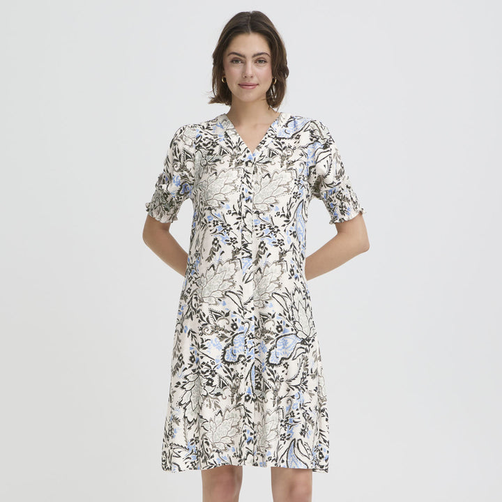 FRARIANA Dress 18 - FEMI BOUQUET GRAY MORN
