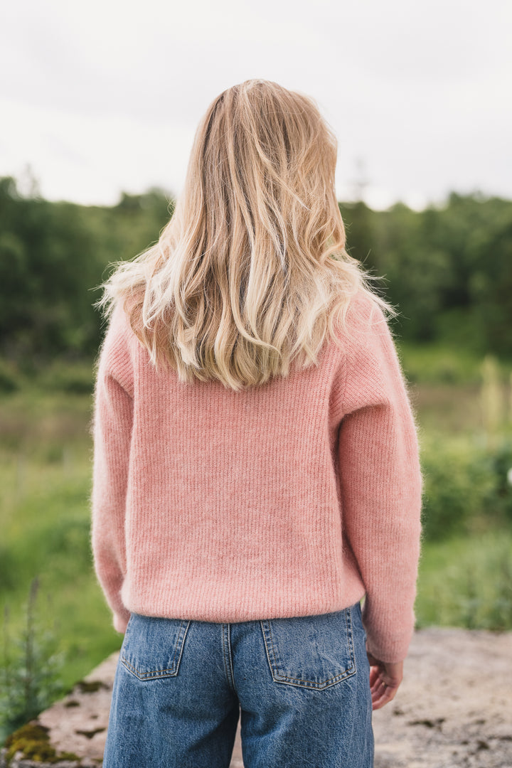 Amalie Cardigan - Misty Rose
