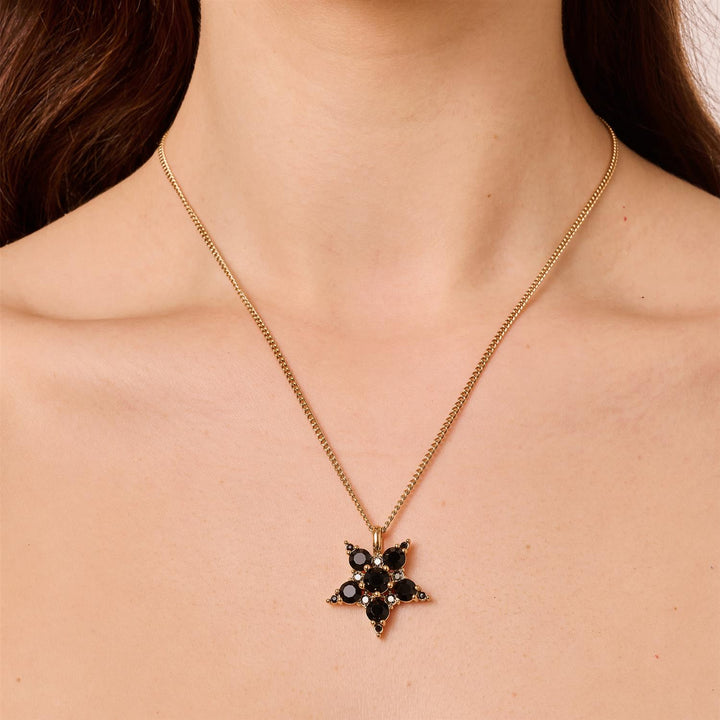 Lyra Necklace - SG/Black
