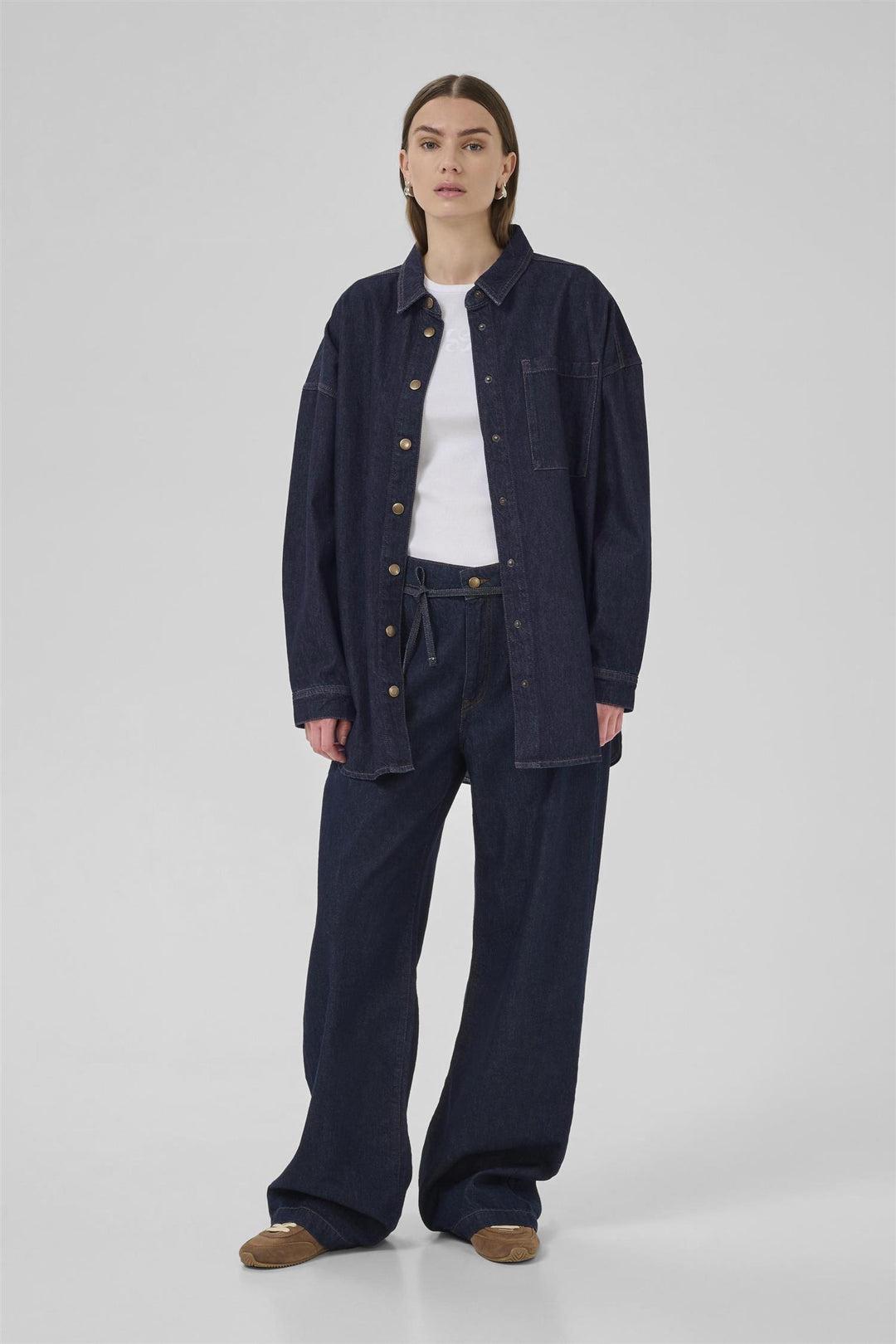 Malo 143 Shirt - Dark Blue Un-Wash