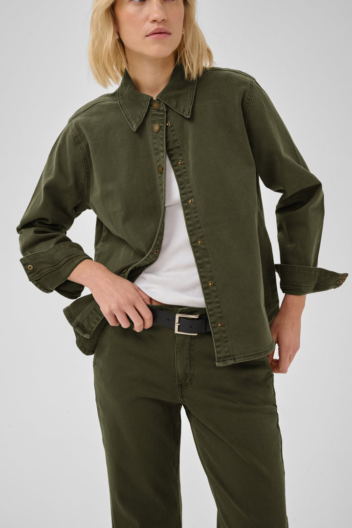 Linn Sofia 149 Shirt - Olive Night