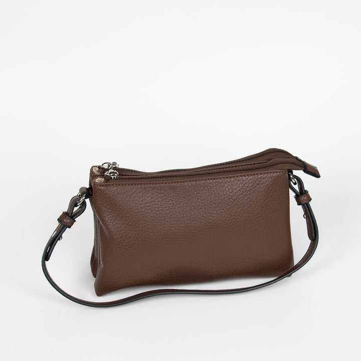 Harper Dobbel Clutch - Brown