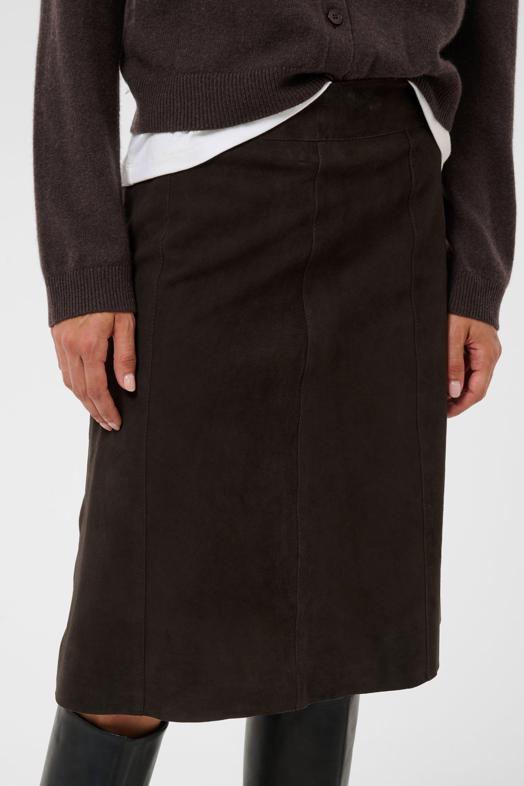 Cimia Leather Skirt - Molè