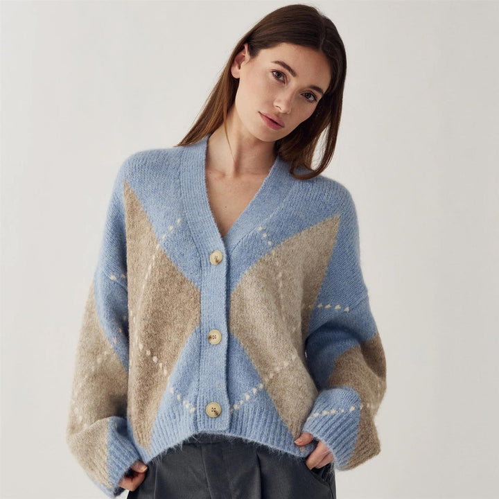 Laiana Knit Cardigan - Sky Blue Mix
