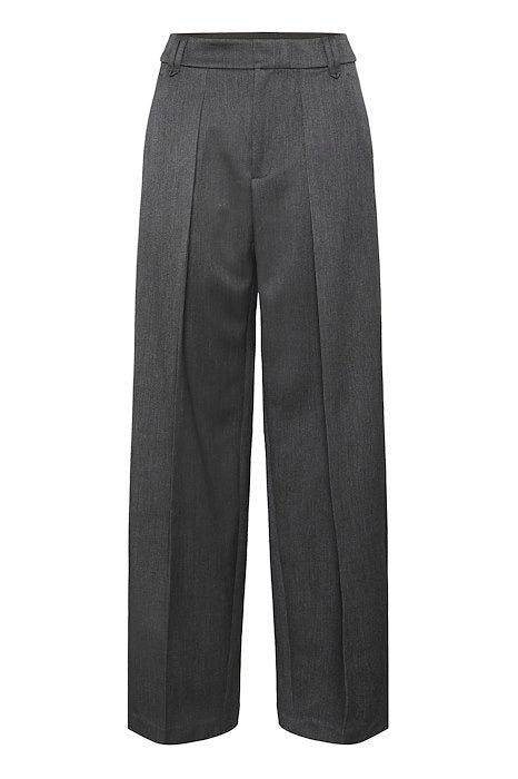 Brunilda Wide Pant - Dark Grey Melange