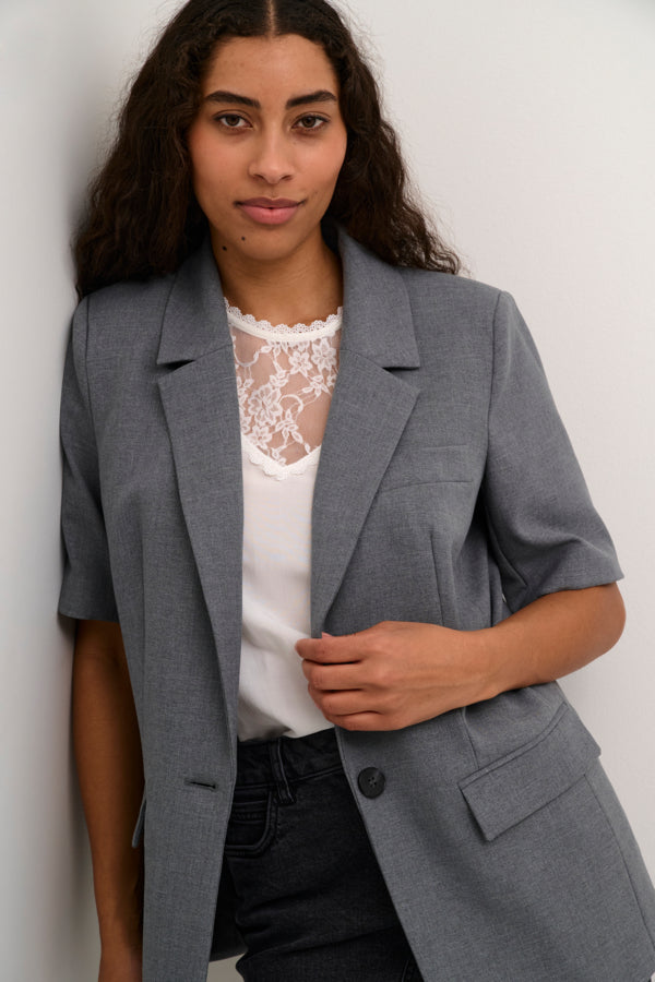KAeden Blazer - Grey melange