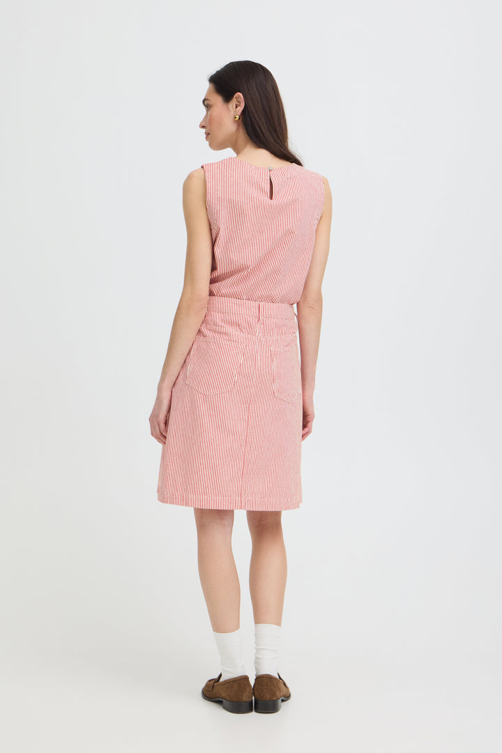 BYLARO A SKIRT - MOLTEN LAVA STRIPE