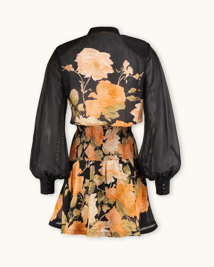 Organza Mini Dress - Midnight Field