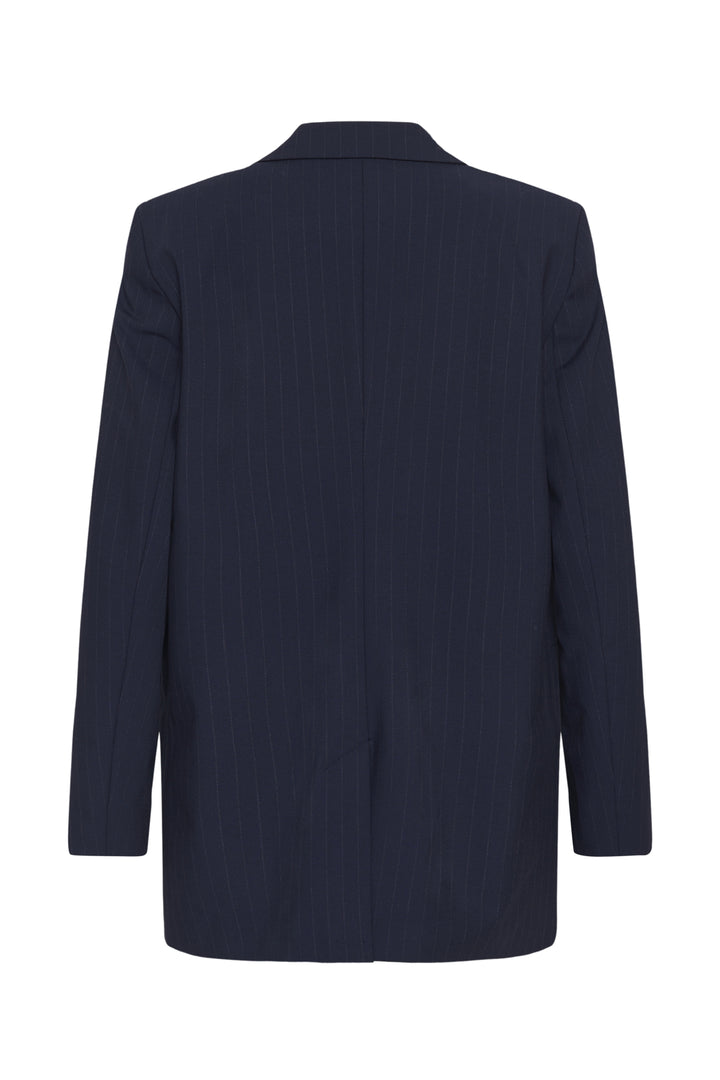 Lana Boxy Blazer - Dark Sapphire Blue