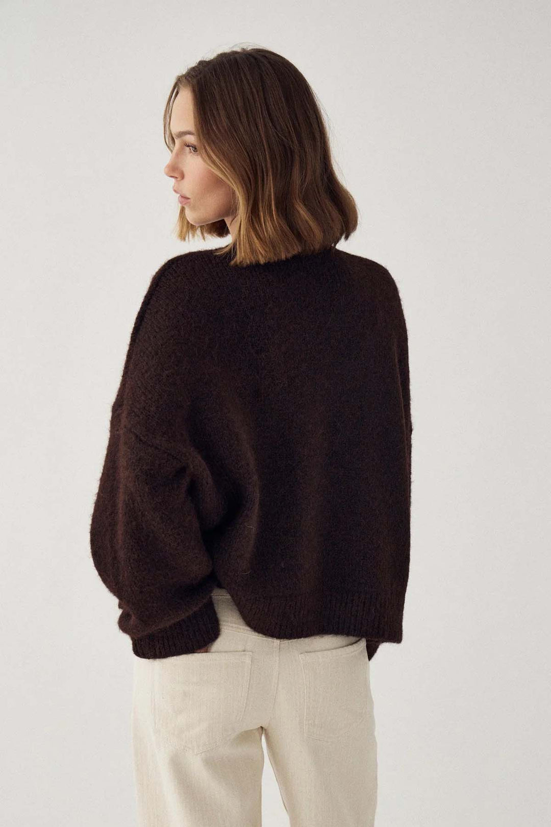 Laiana Knit Cardigan - Chocolate